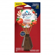 AMBIENTADOR GLADE 100ML+6VARITAS MANZANA CANELA