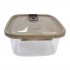 RECIPIENTE CUADRADO ALFA HOGAR 510ML