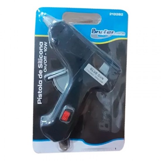 PISTOLA DE SILICONA BRUFER 10W