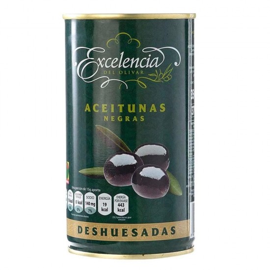 ACEITUNA NEGRA EXCELENC 350G SIN HUESO
