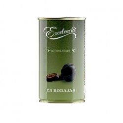 ACEITUNAS EXCELENCIA 350GR NEGRAS EN RODAJAS