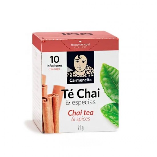 TE NEGRO CHAI CARMENCITA 20GR  CON ESPECIAS