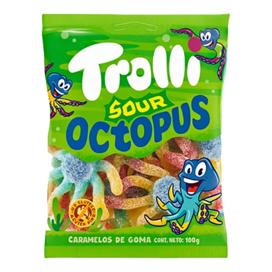 GOMITAS TROLLI 100GR  SOUR OCTOPUS