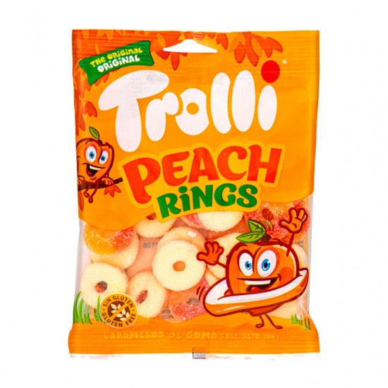 GOMITAS TROLLI 100GR PEACH RINGS