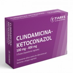 CLNDAMIC-KETOCON TIARES 100/400MG 5OVULO