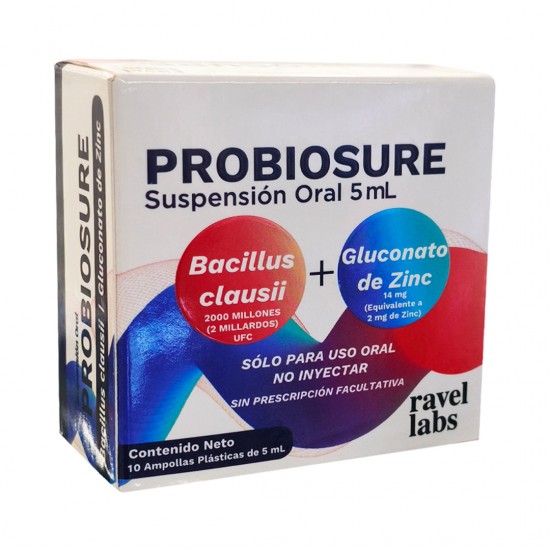 PROBIOSURE SUSP ORAL 5ML X 10AMP RAVEL LABS